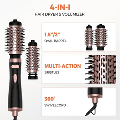OKWRAP detachable 1.5-inch brush creates natural curls