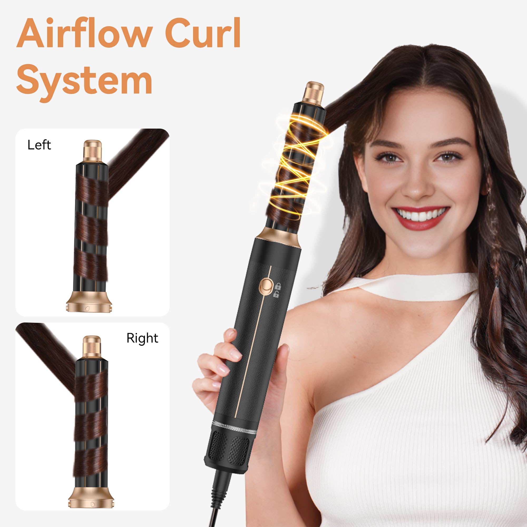 OKWRAP diffuser and concentrator attachments provide controlled airflow for even drying.