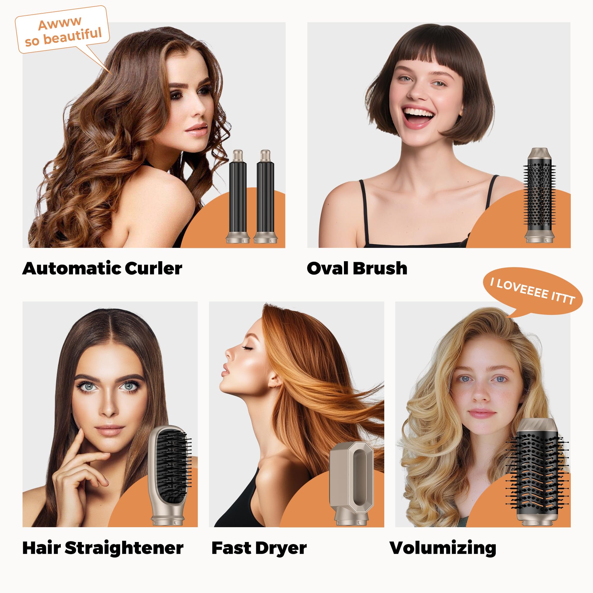 OKWRAP hair straightening brush delivering smooth, sleek results.