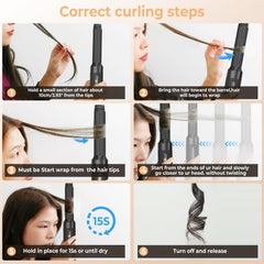 OKWRAP high-performance motor in action delivers fast drying and reduced frizz.