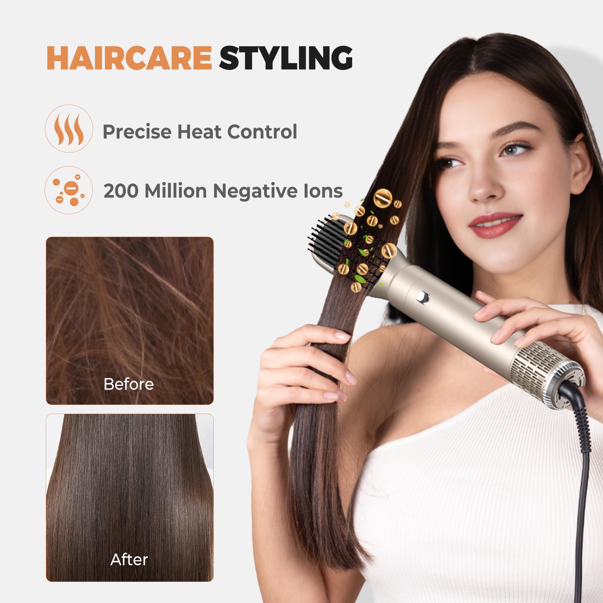 OKWRAP massage oval brush for comfortable daily combing.