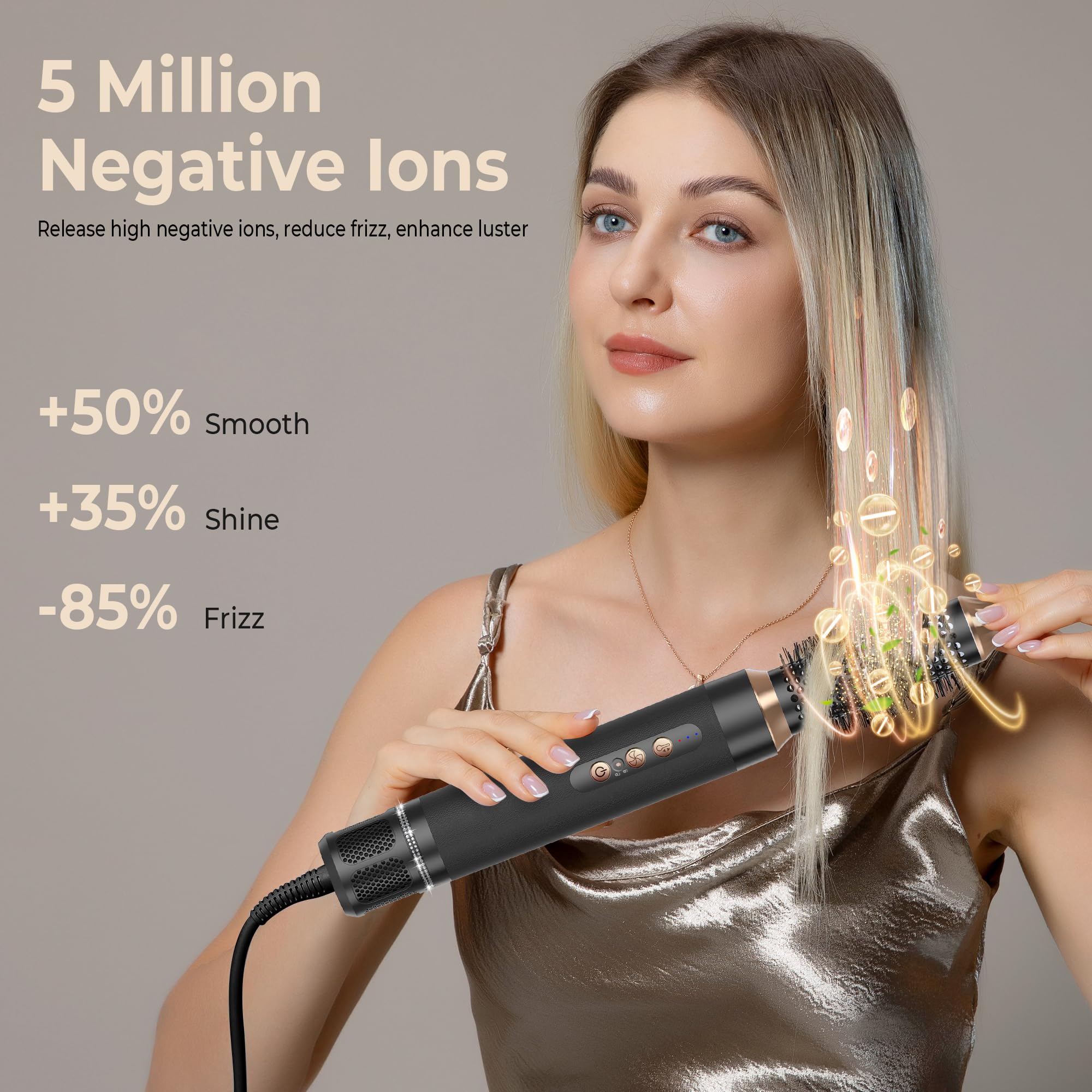 OKWRAP straightening brush use creates sleek, straight looks with minimal effort.