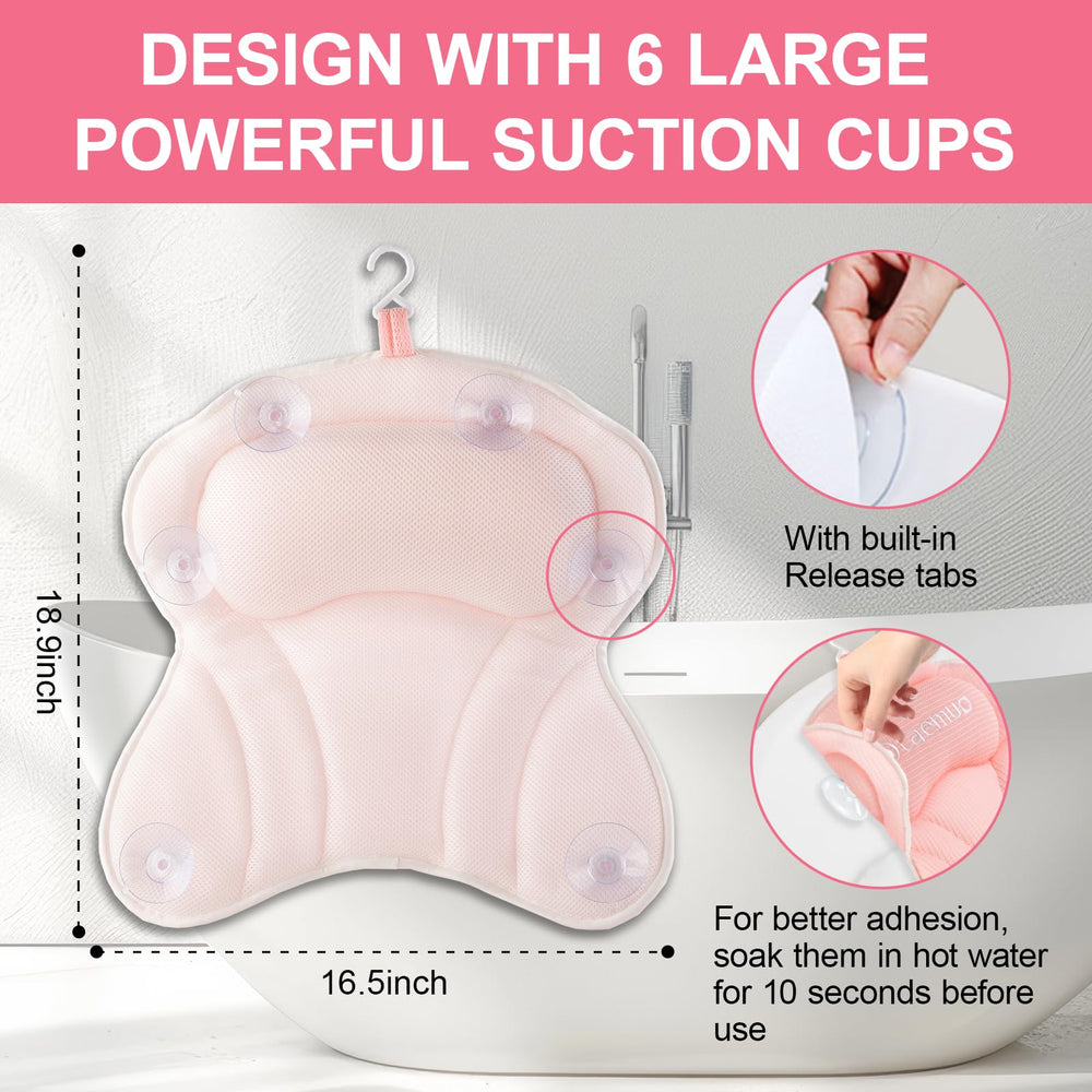 Olaemuo bath pillow universal fit for most tub types