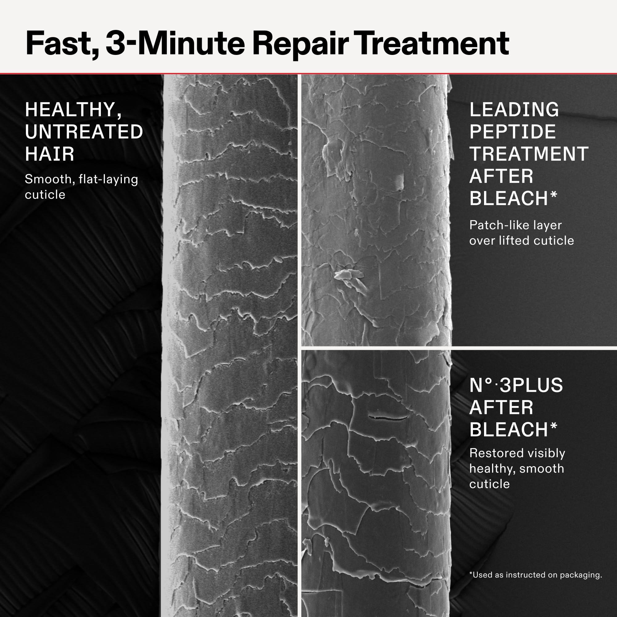 Olaplex N°.3PLUS applied in shower for easy pre-shampoo treatment benefit