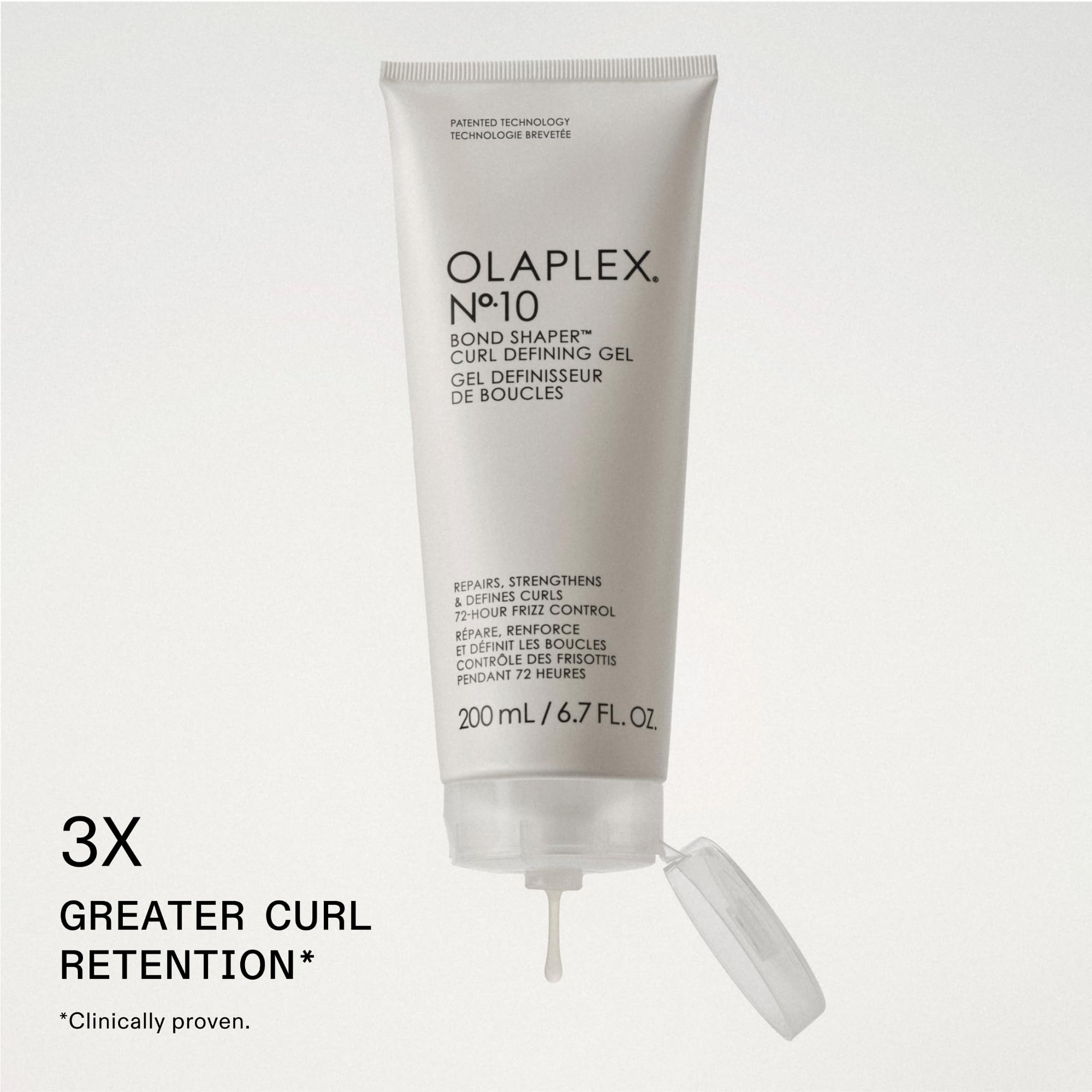 Olaplex Nº.10 gel texture close-up highlighting smooth slip