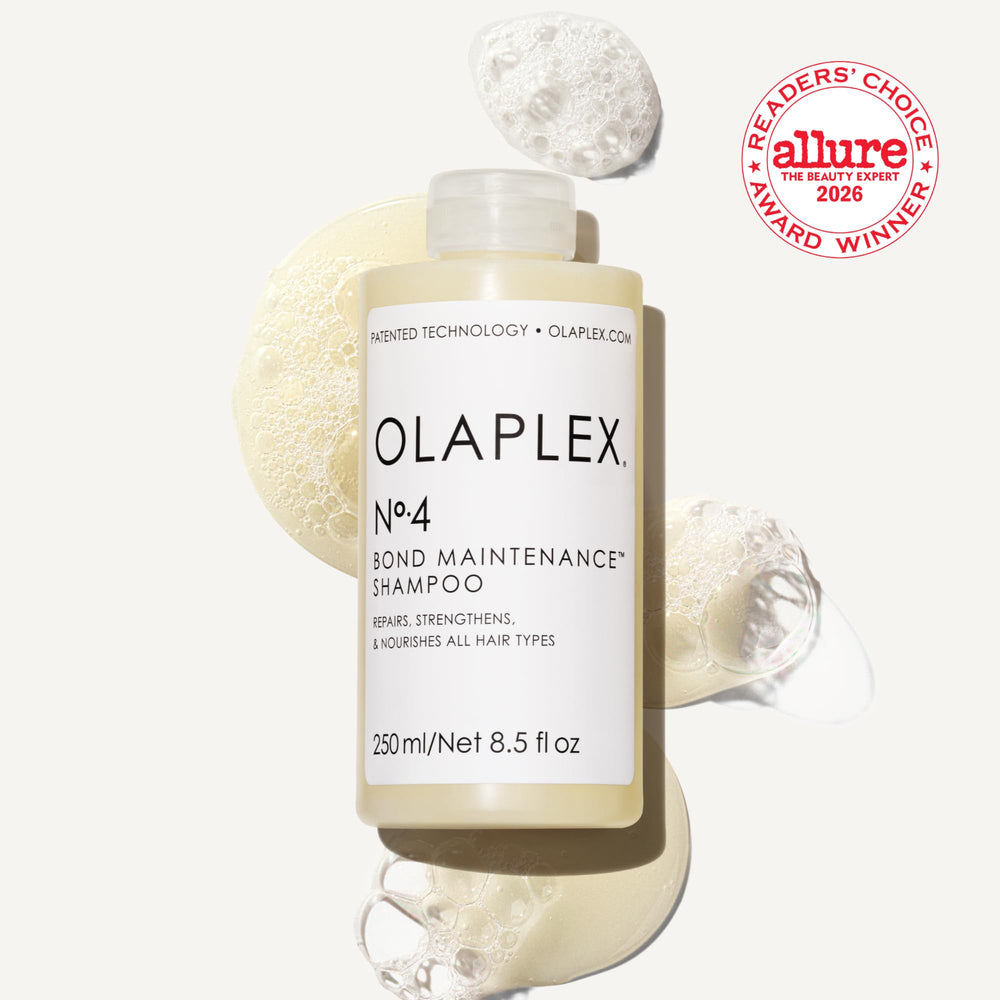 Olaplex Nº.4 pump dispensing creamy shampoo texture for easy application