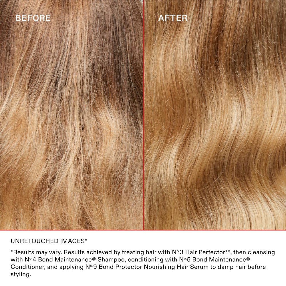 Olaplex No.3 placed on bathroom shelf to show daily routine compatibility and convenience