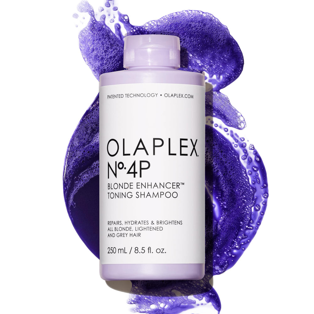 Olaplex No.4P front bottle showing label and brightening benefit