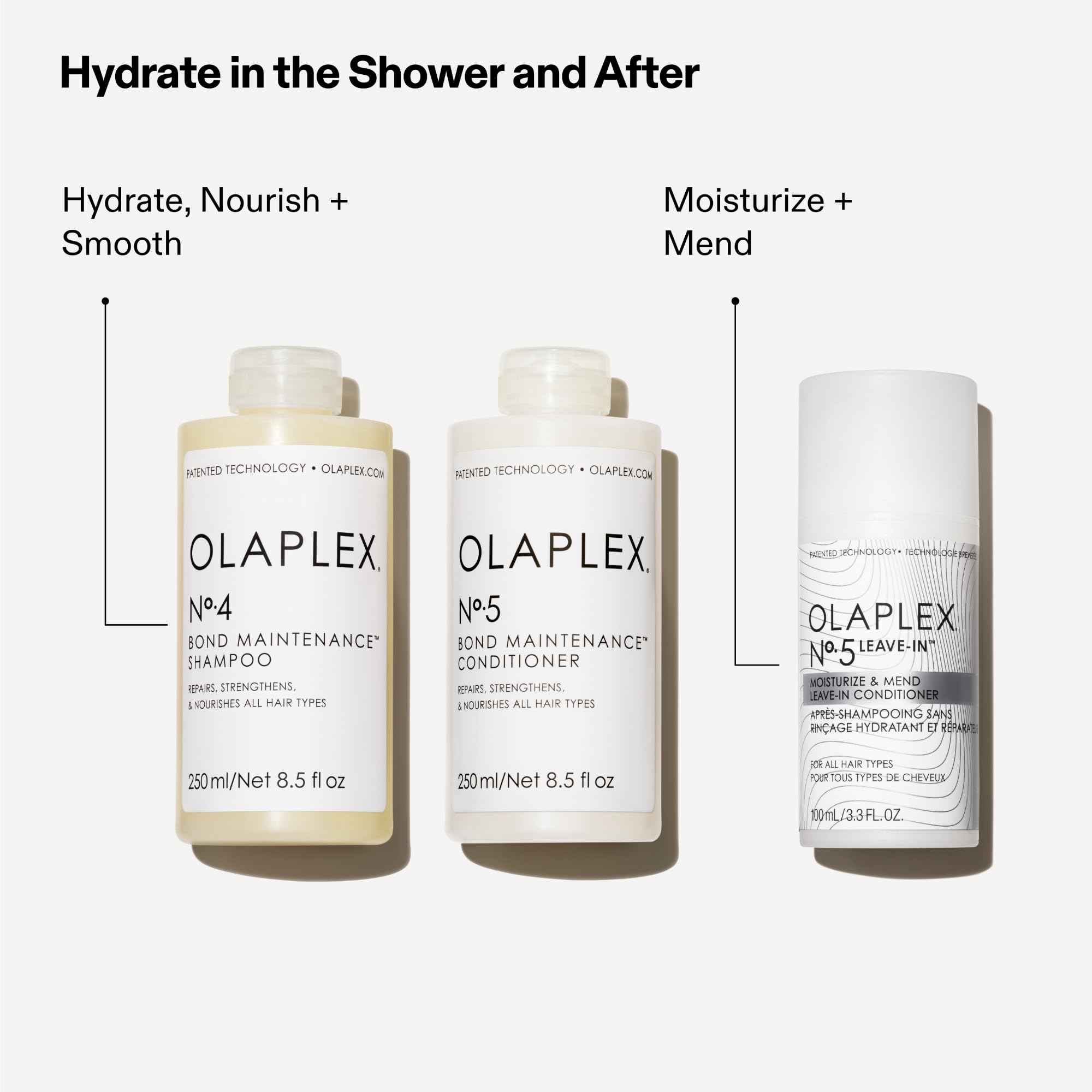 close-up of Olaplex Nº.5 ingredients label emphasizing gentle surfactants