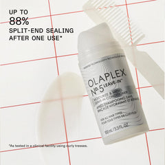 Olaplex Nº.5 gel-creme texture close-up highlighting hydrating consistency