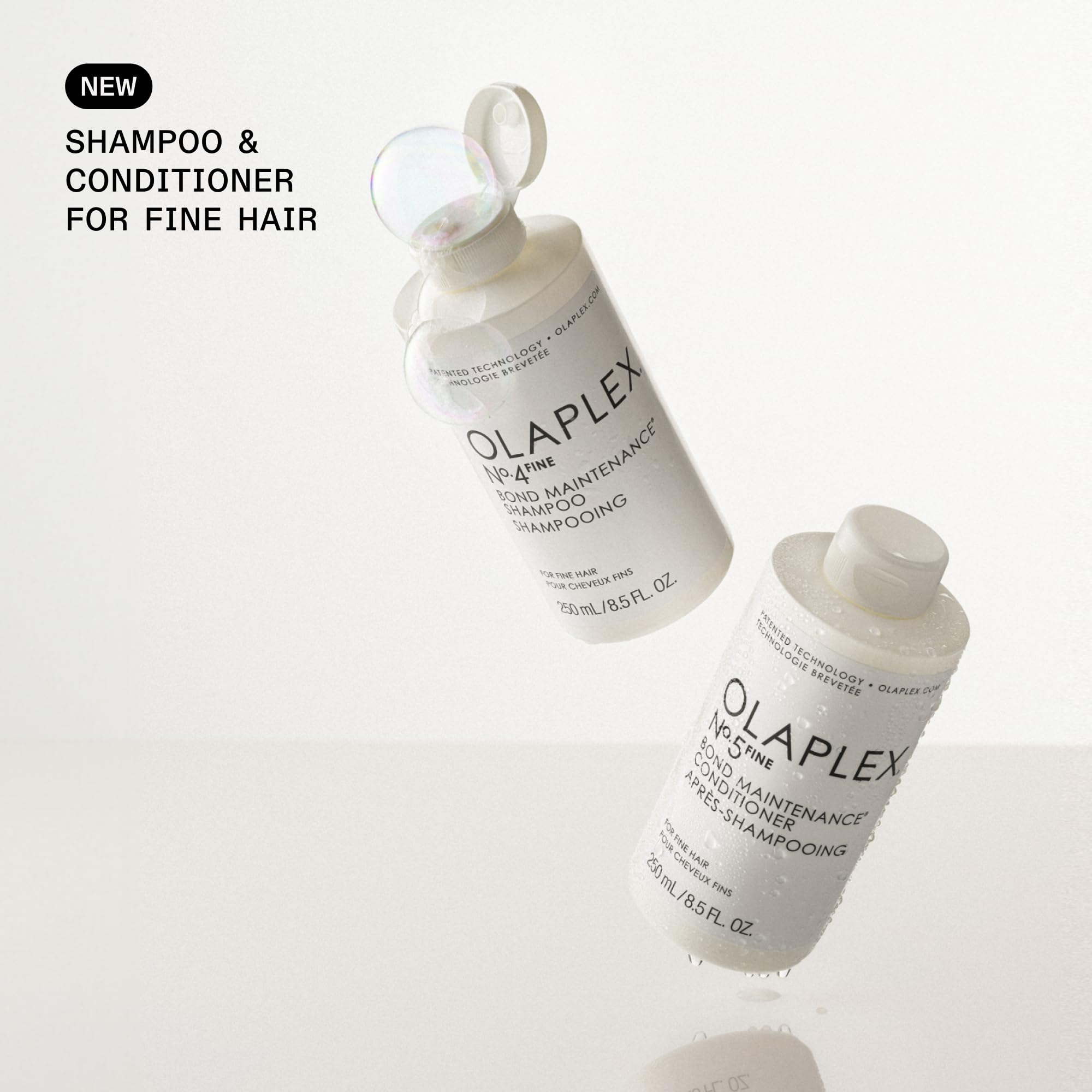 Applying Olaplex Nº.5FINE to wet hair for detangling and smoother styling