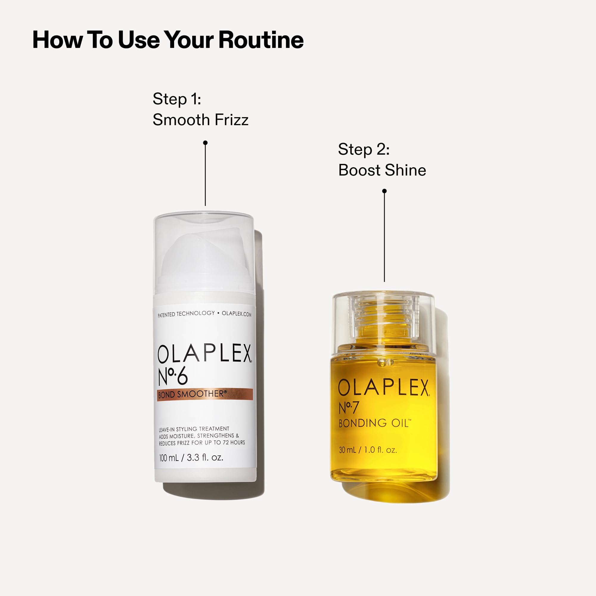 Olaplex No.7 oil texture close-up highlighting lightweight shine