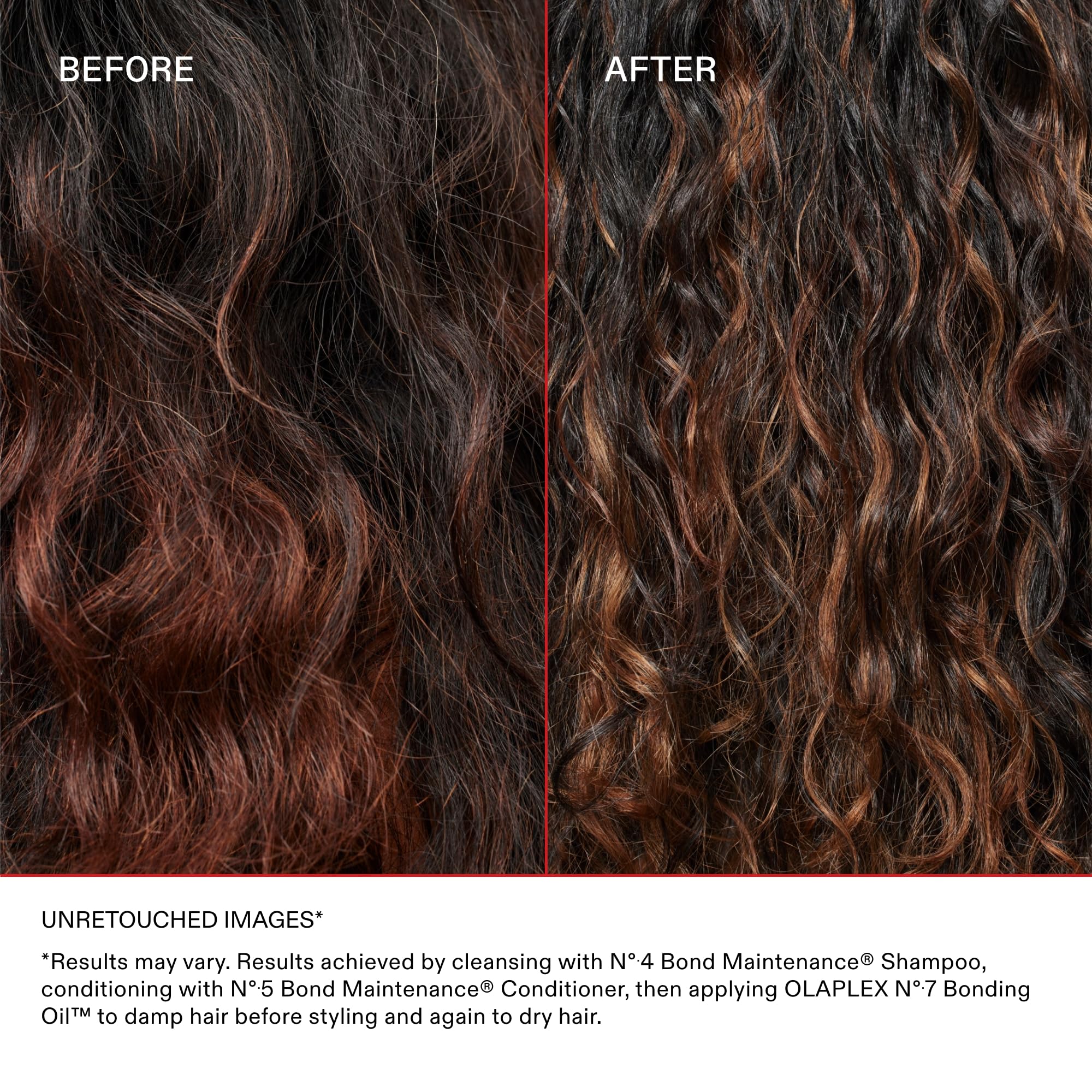 Olaplex No.7 beside common items showing 1 fl oz scale for travel-friendly convenience