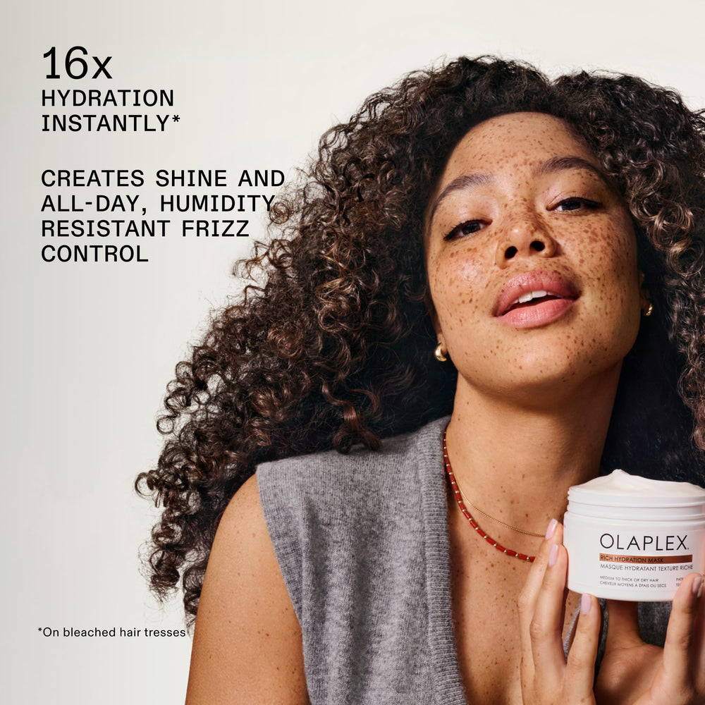 Olaplex mask creamy texture close-up highlighting rich hydration