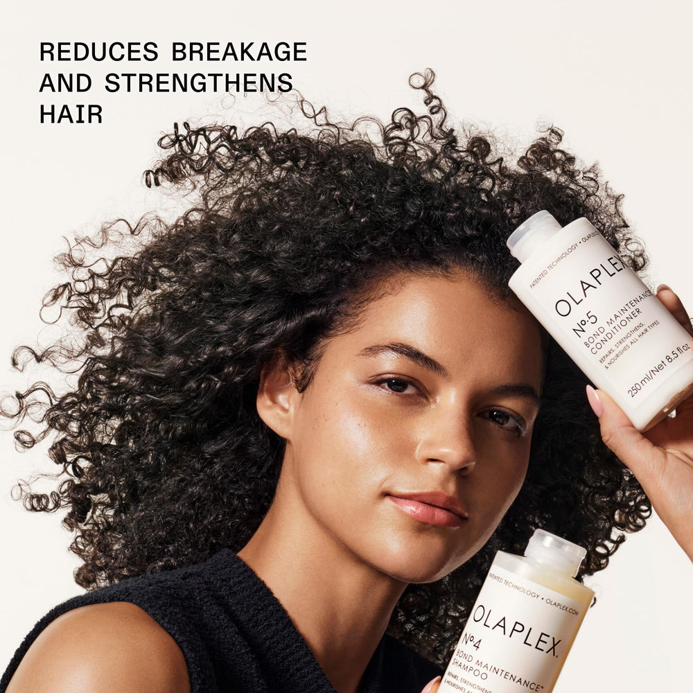 Olaplex kit held in hand showing size and travel-friendly benefit