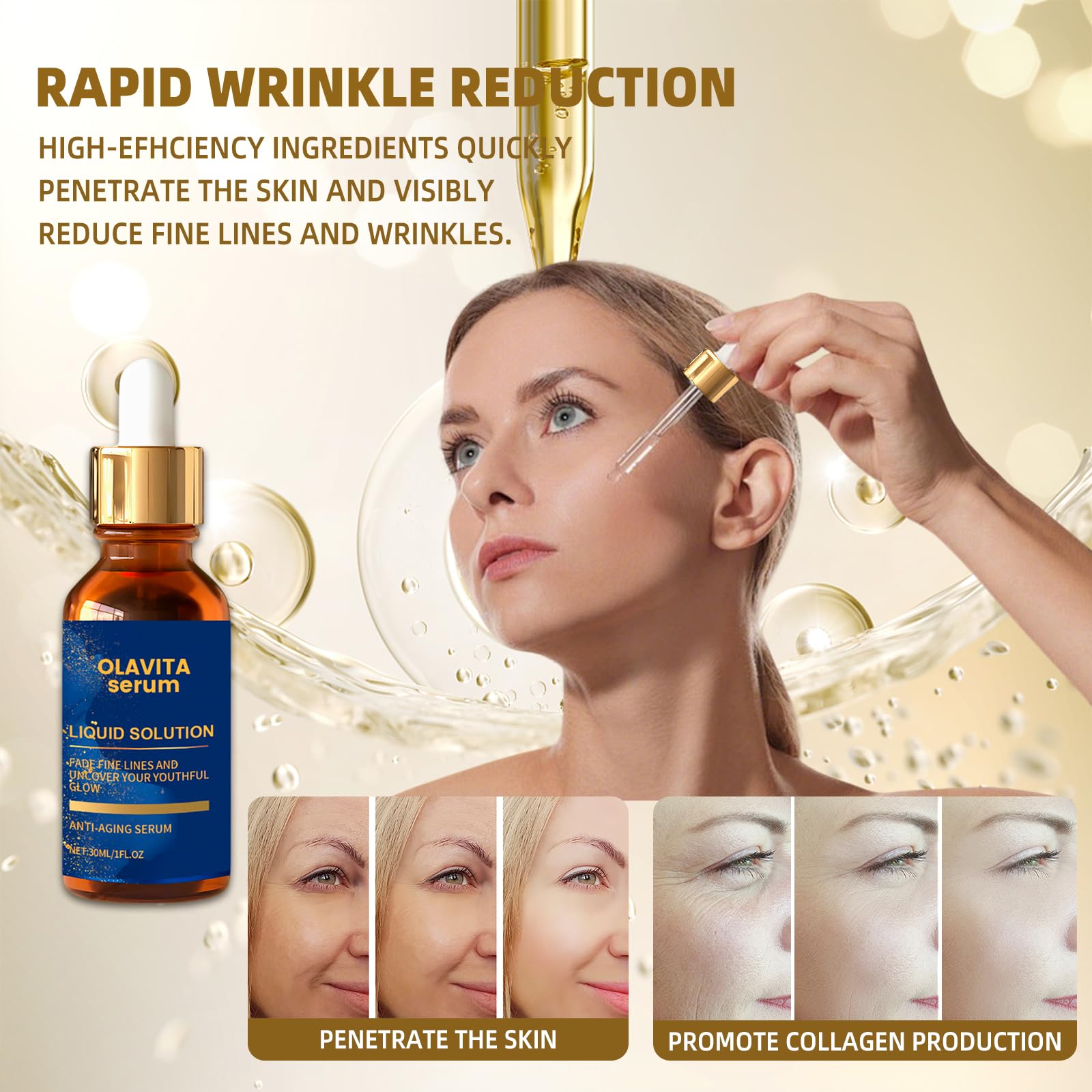 Olavita Serum plant extracts texture providing natural nourishment and glow