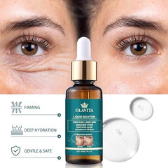 OLAVITA serum pump dispense demonstrates easy daily application.