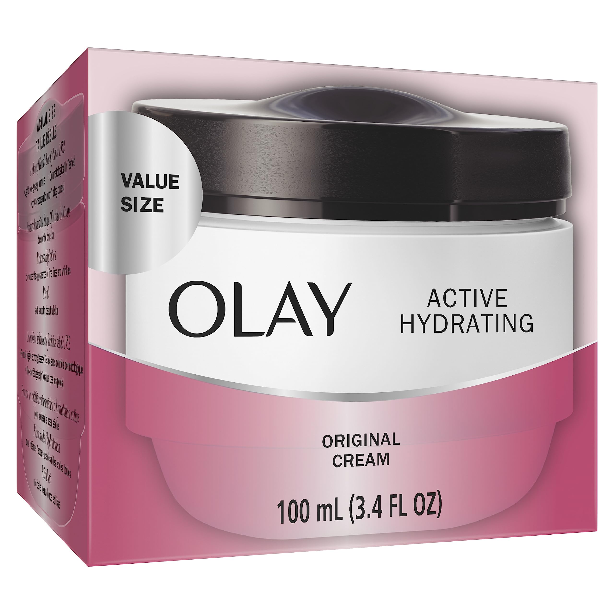 Textura cremosa de Olay Activa al tacto durante la aplicación suave.