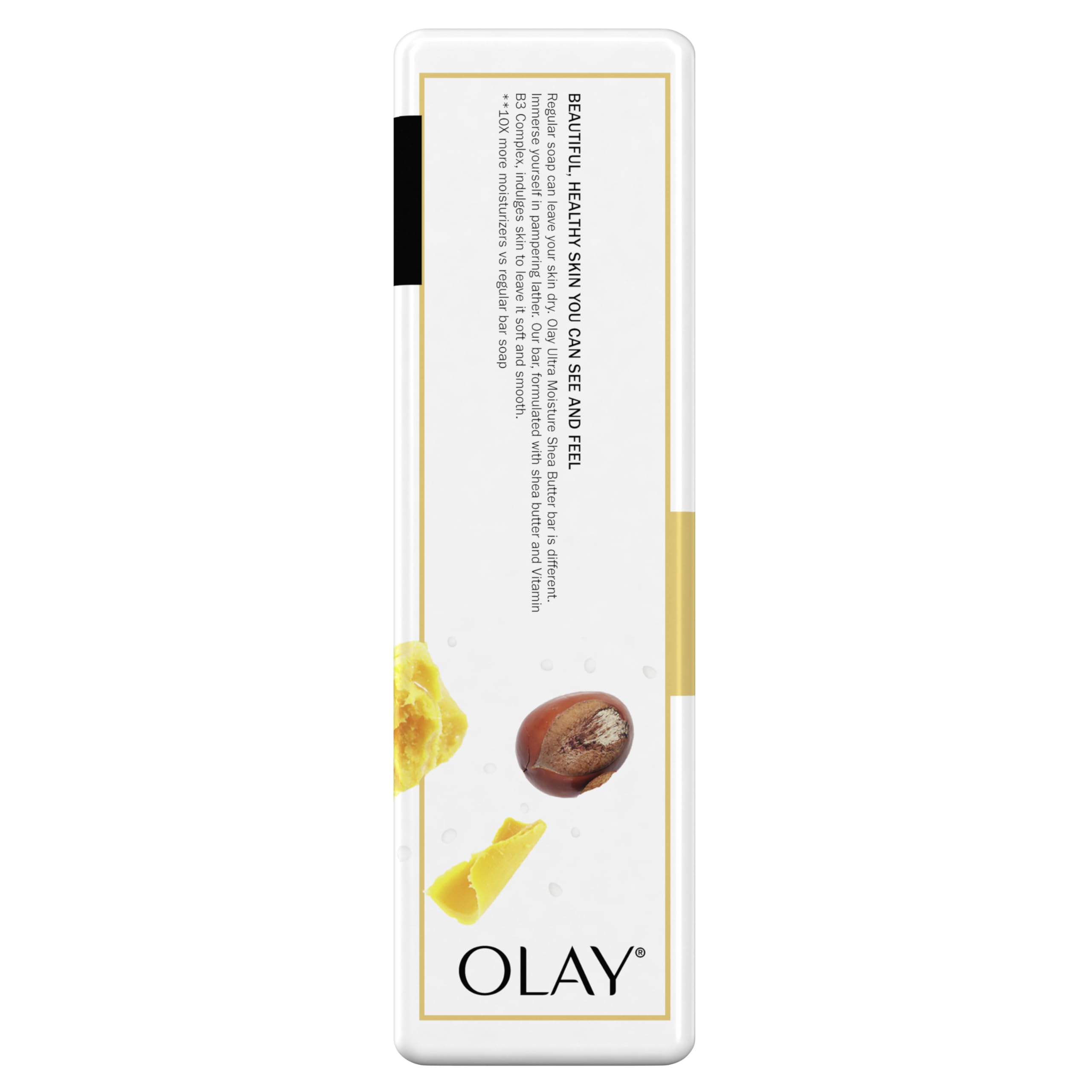 Olay beauty bar shown for face-friendly cleansing and moisturized skin.
