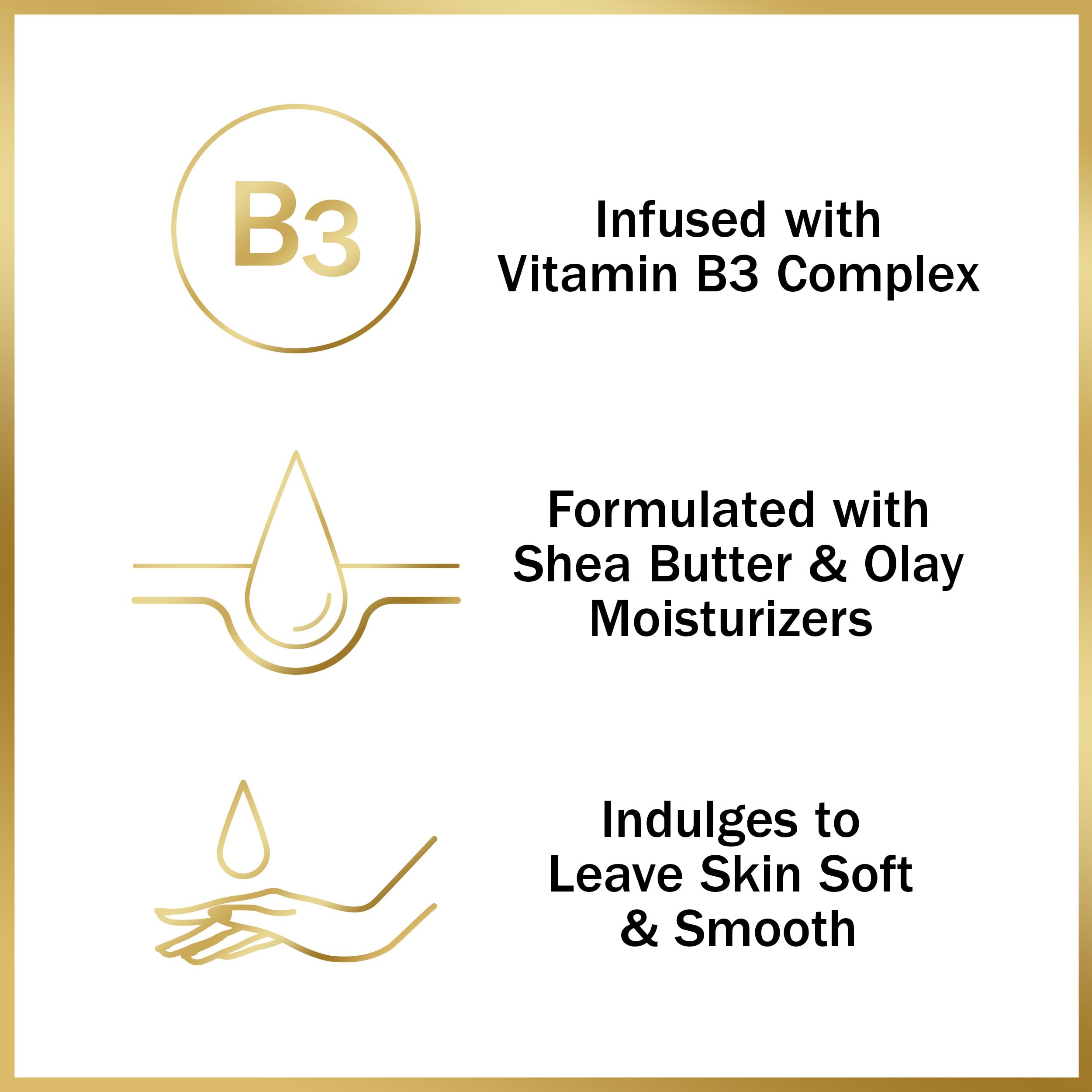 Olay beauty bar in shower routine demonstrates convenient cleansing and hydration.