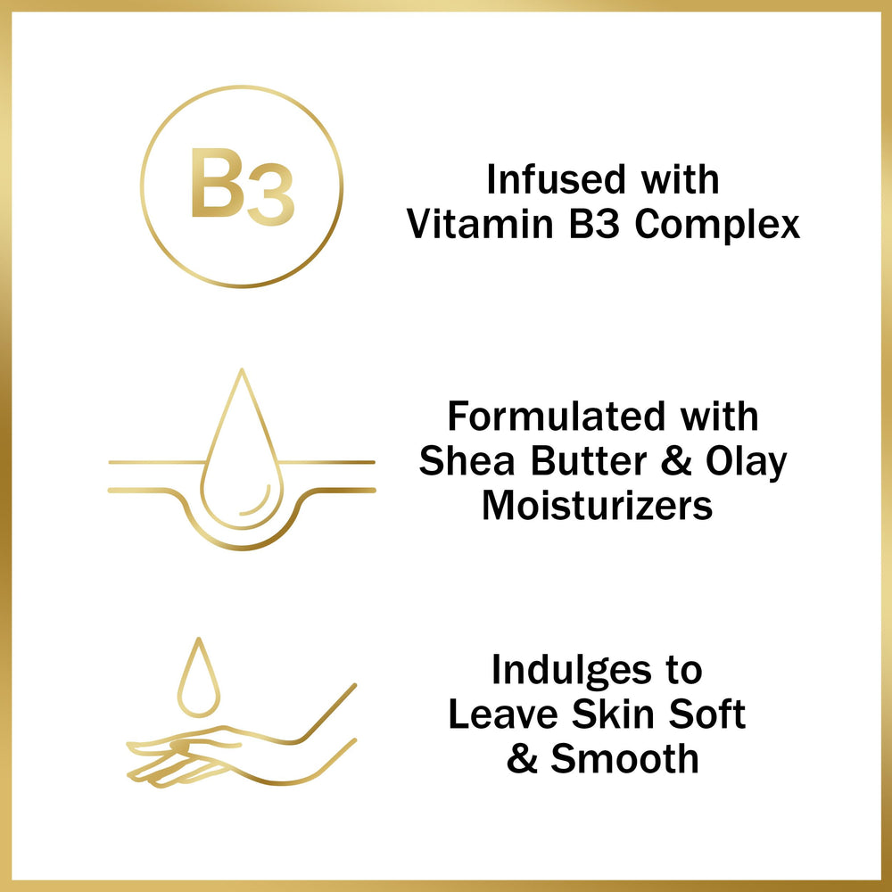 Olay beauty bar in shower routine demonstrates convenient cleansing and hydration.