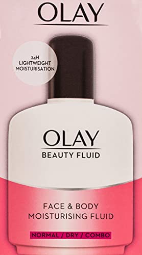 Olay Beauty Fluid Regular 100ml pump-action bottle for easy dispensing