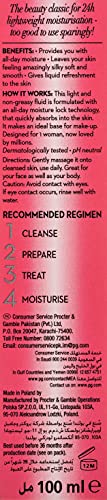 Olay Beauty Fluid Regular 100ml swirl texture showing airy rapid absorption