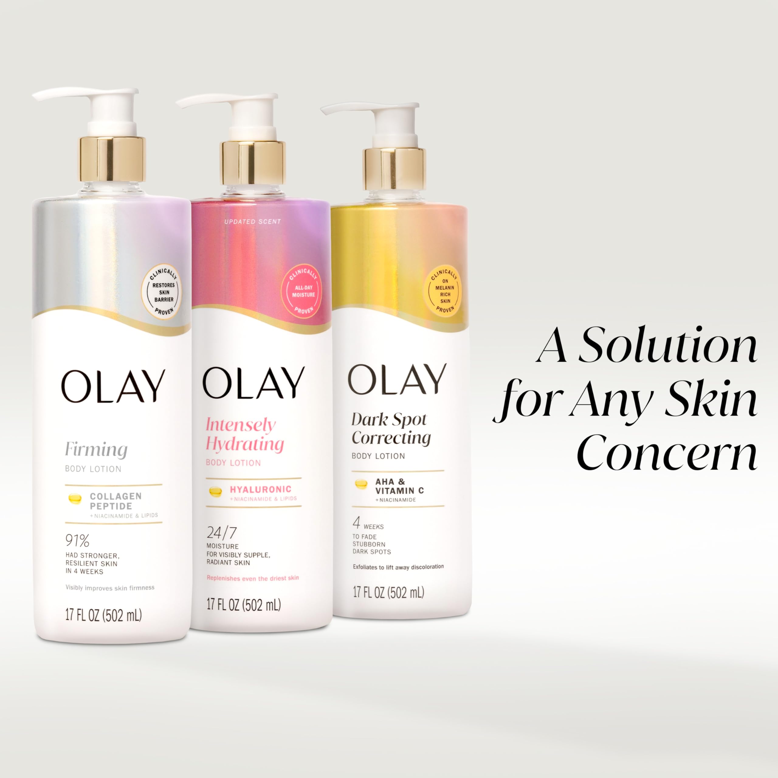 Olay bottle arranged on bathroom shelf to show everyday routine placement and convenience