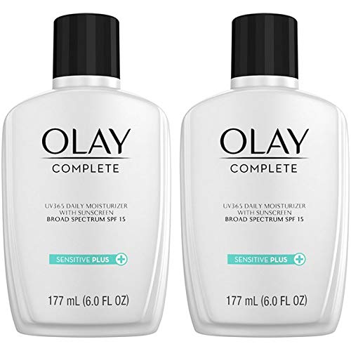 Olay Complete UV Plus Moisturizer texture shot emphasizes fragrance-free formula.