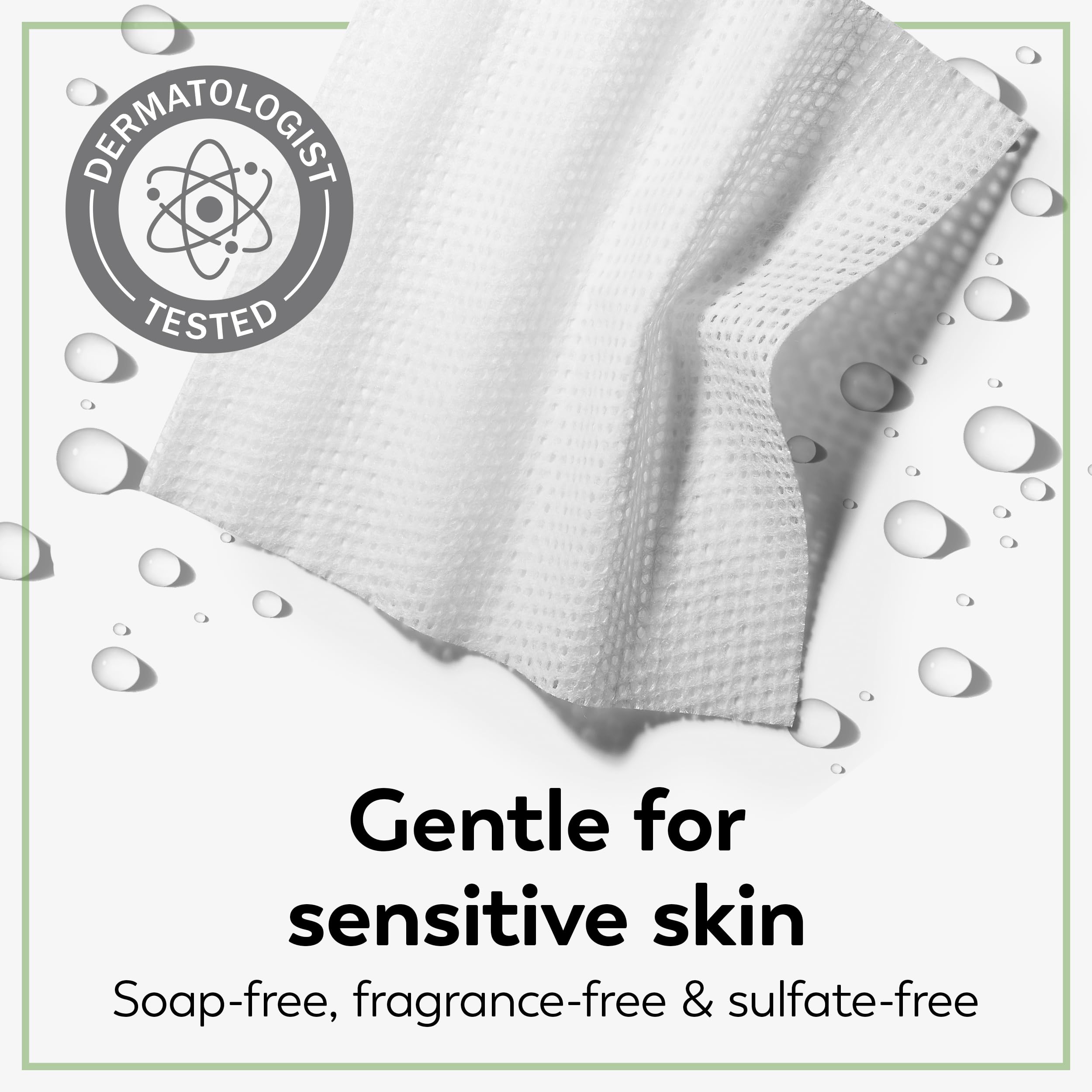 Olay Daily Facials 5-in-1 cleansing cloths in use