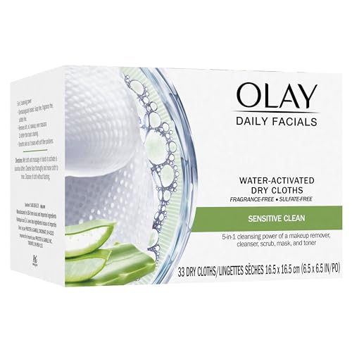 Olay Daily Facials sensitive skin safe cleansing wipe