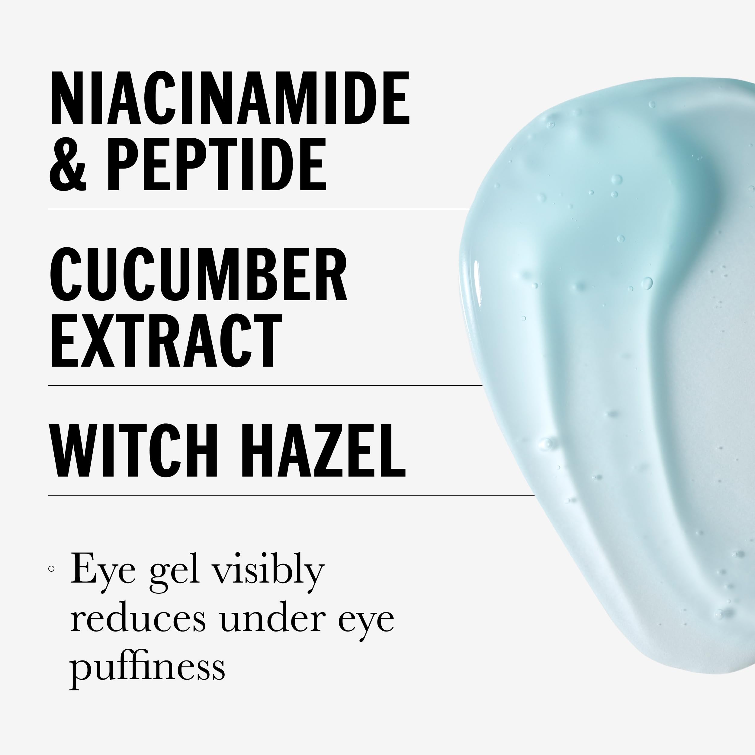 Olay Eye Gel cooling effect close-up demonstrates refreshing, non-sticky finish.