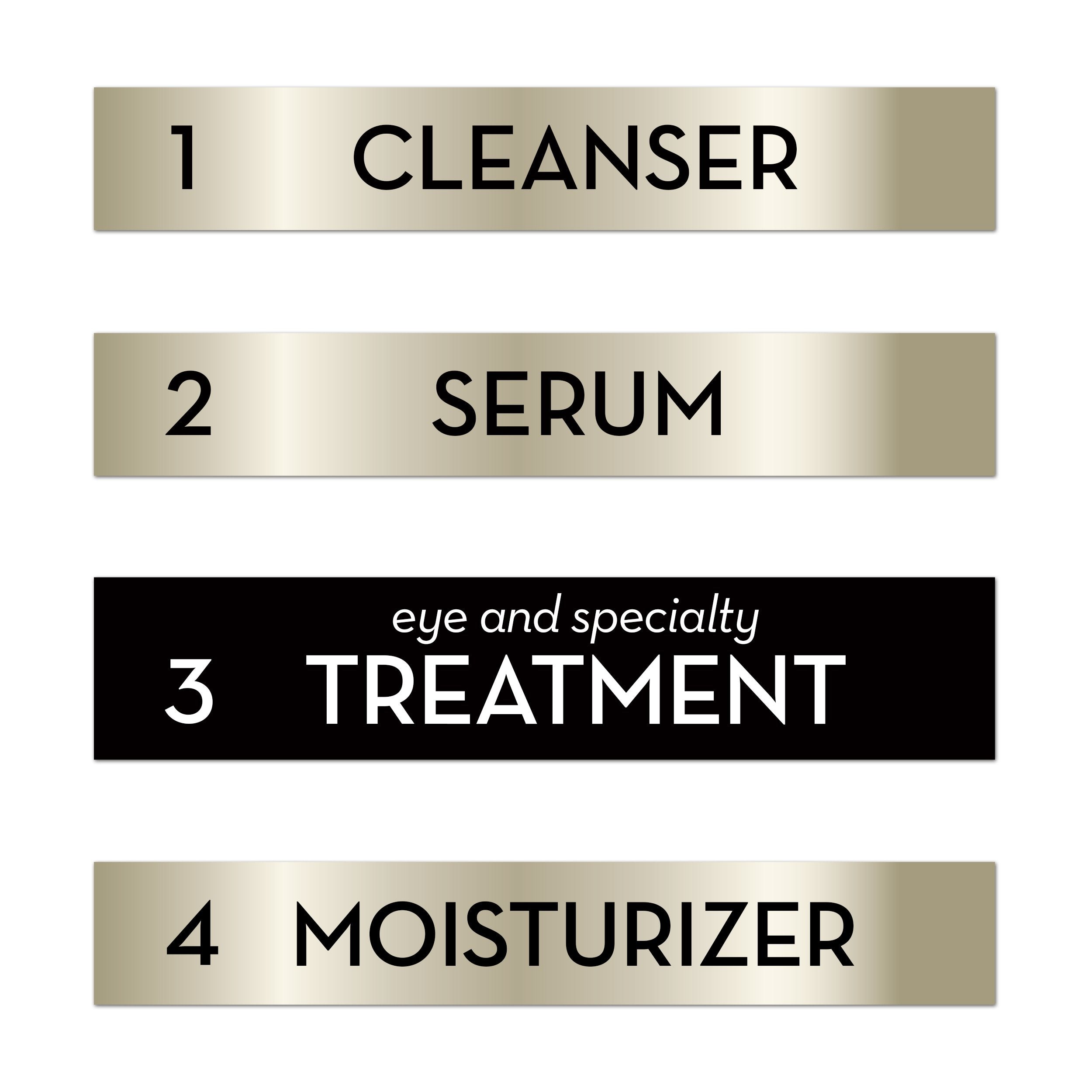 Olay Eyes Depuffing Eye Roller in use with smooth sweeps to awaken tired-looking eyes.