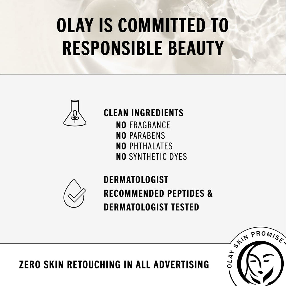 Olay Eyes texture-smoothing shot suggests softer, more even-looking skin.