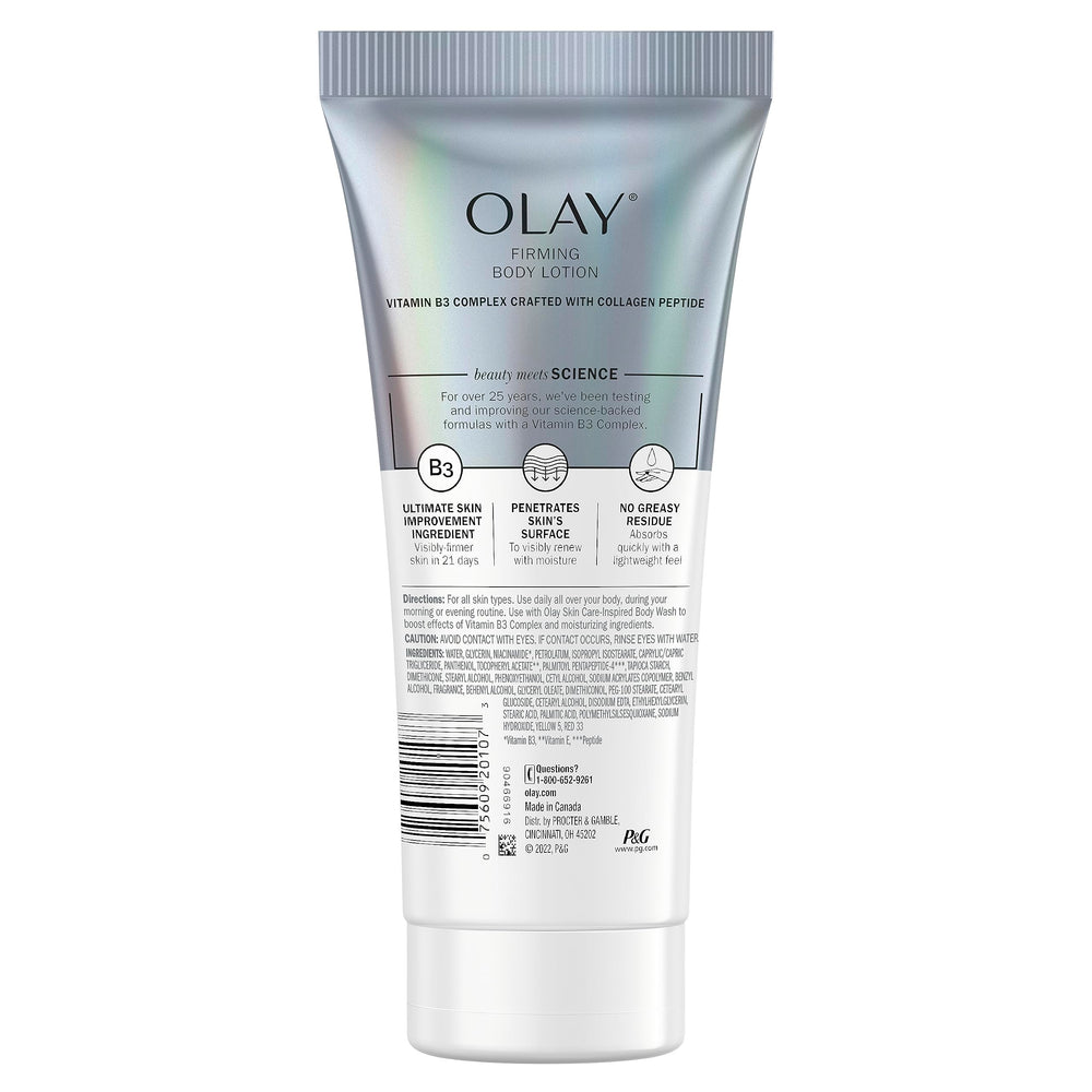 Olay fast-absorb swatch highlights non-greasy finish after use.