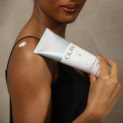 Olay Firming & Hydrating Lotion 3-pack tubes show convenient travel-friendly size for on-the-go moisture.