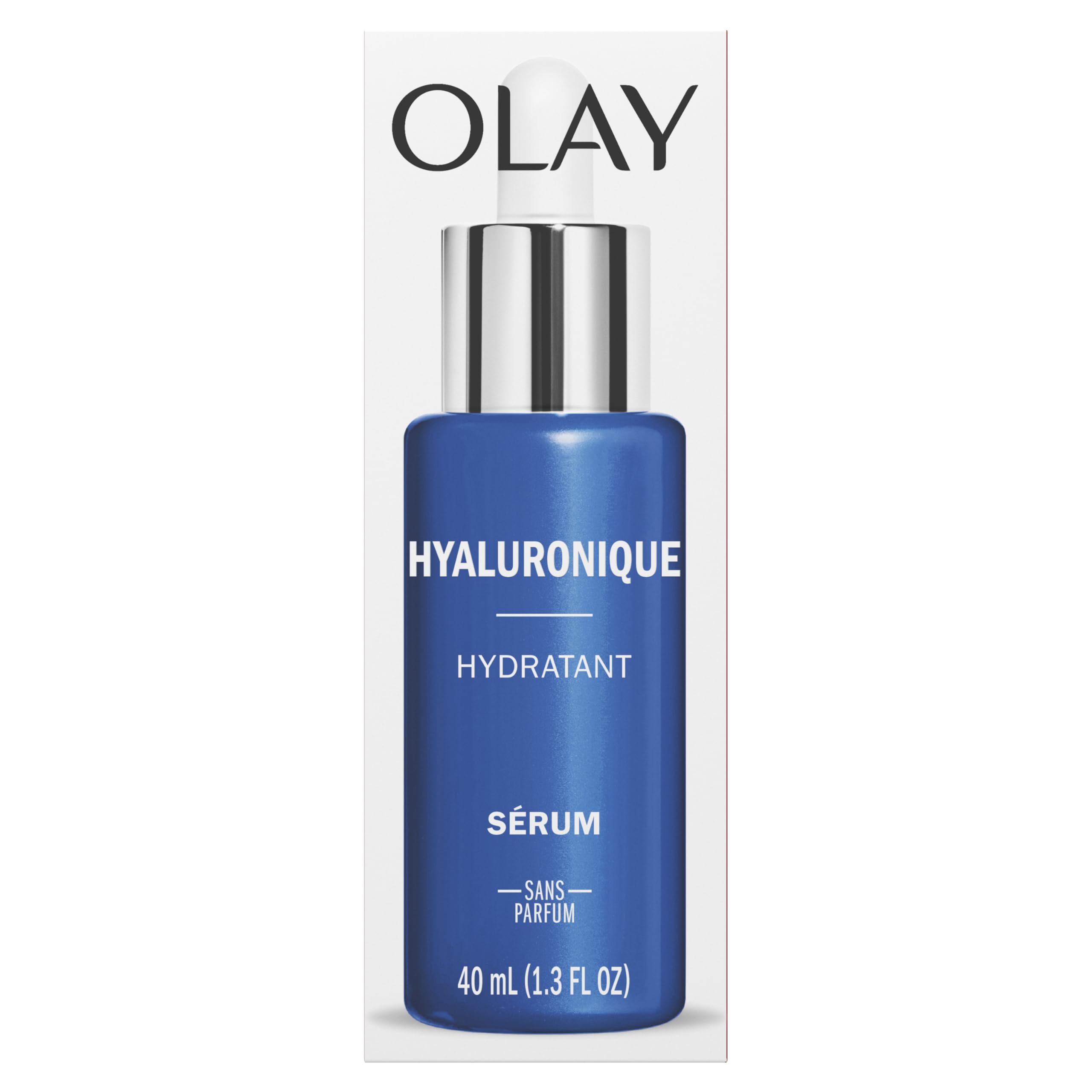 Olay Hyaluronic Hydrating Serum used in a day-night routine for continuous hydration