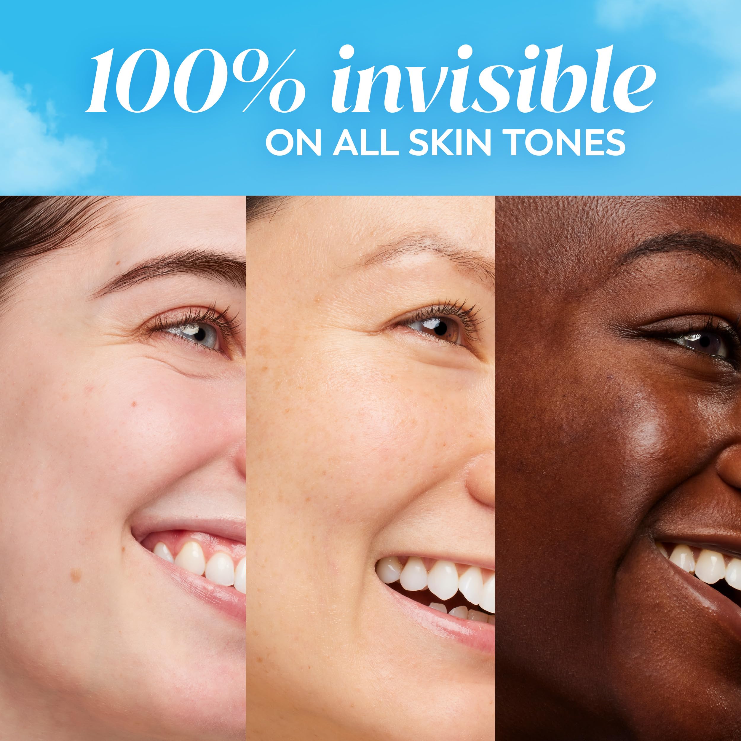 Olay Invisible Sunscreen aloe and vitamins close-up highlights nourishing ingredients.