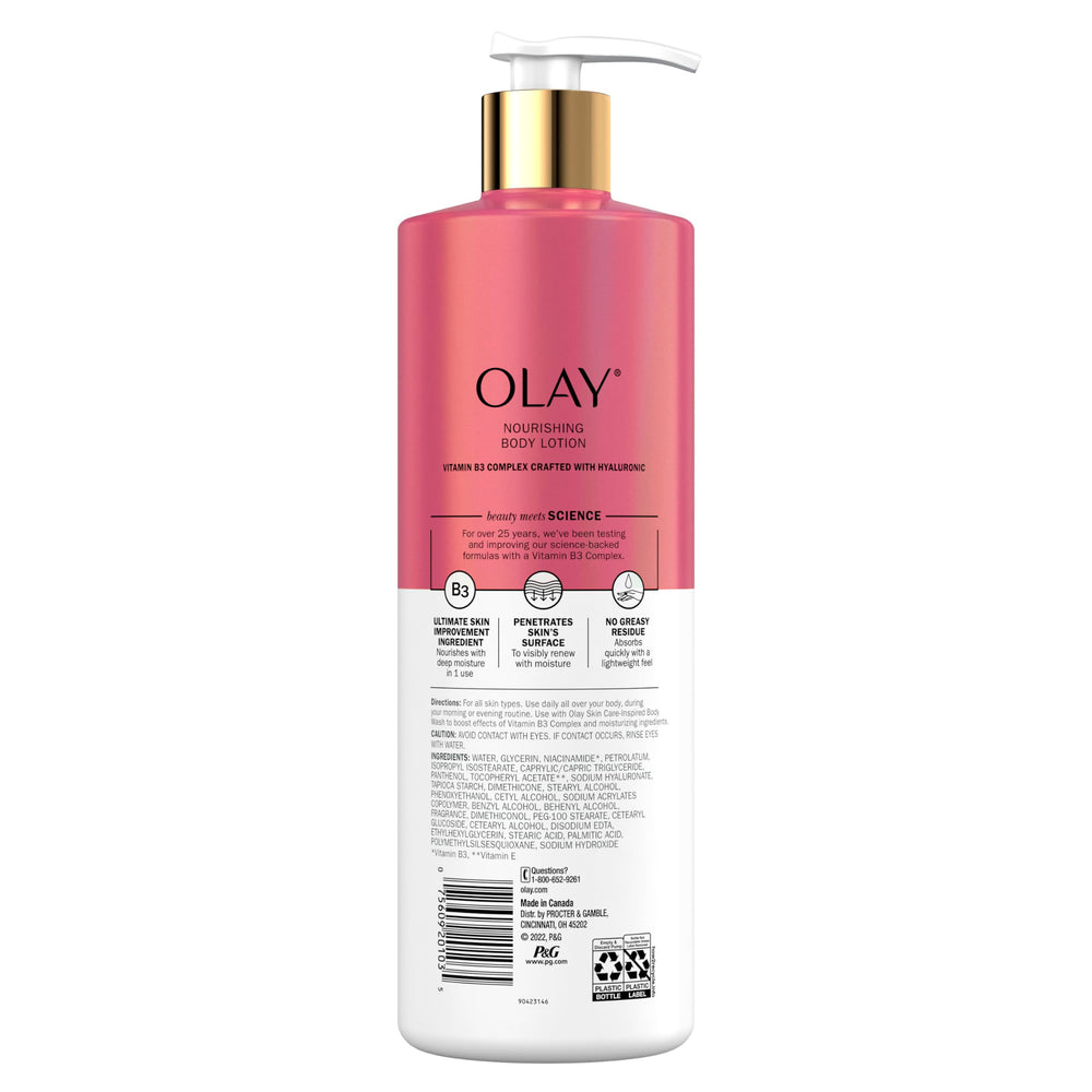 Skin after absorption shows softness and even texture from Olay lotion