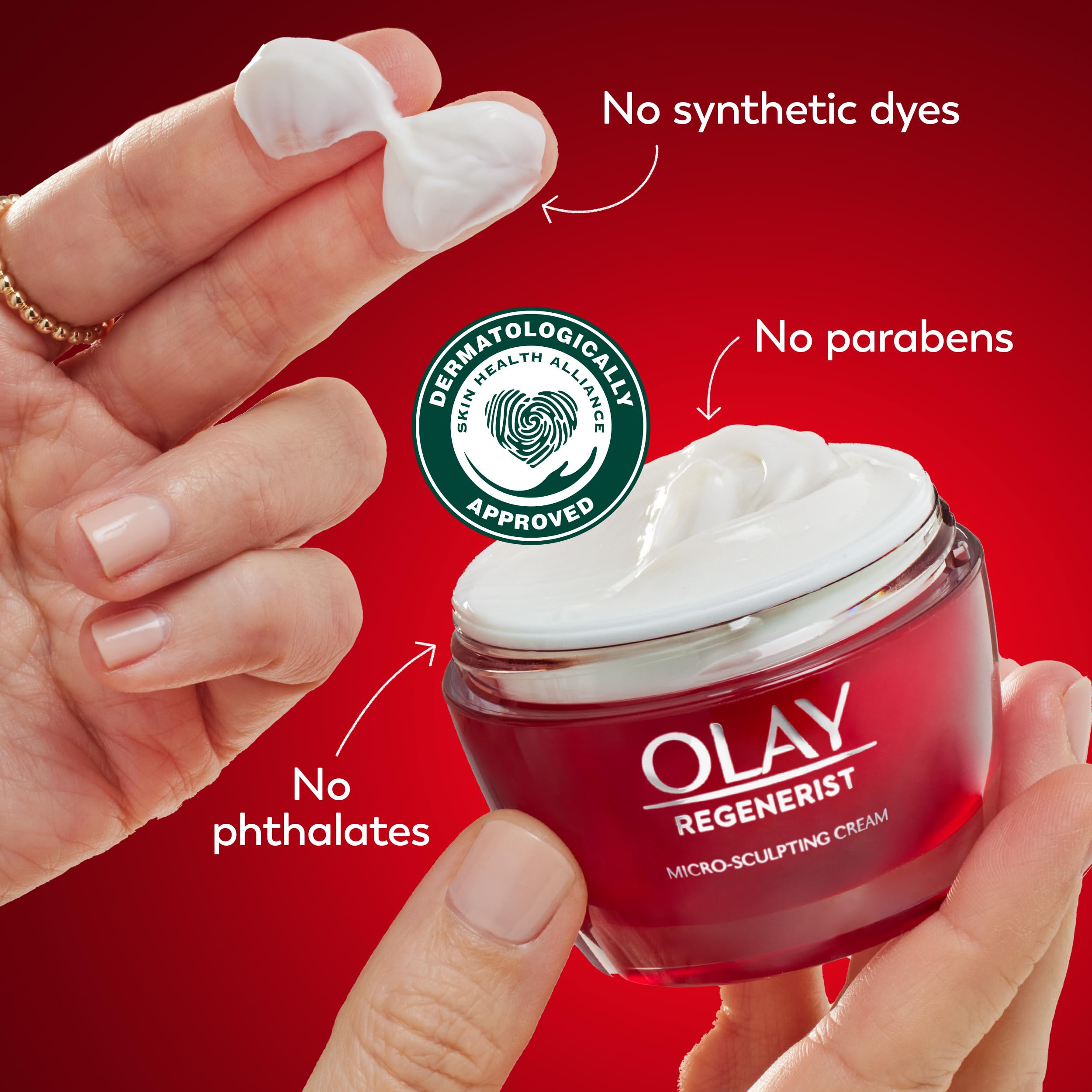 Olay Regenerist anti-aging collection banner highlighting advanced ingredients.