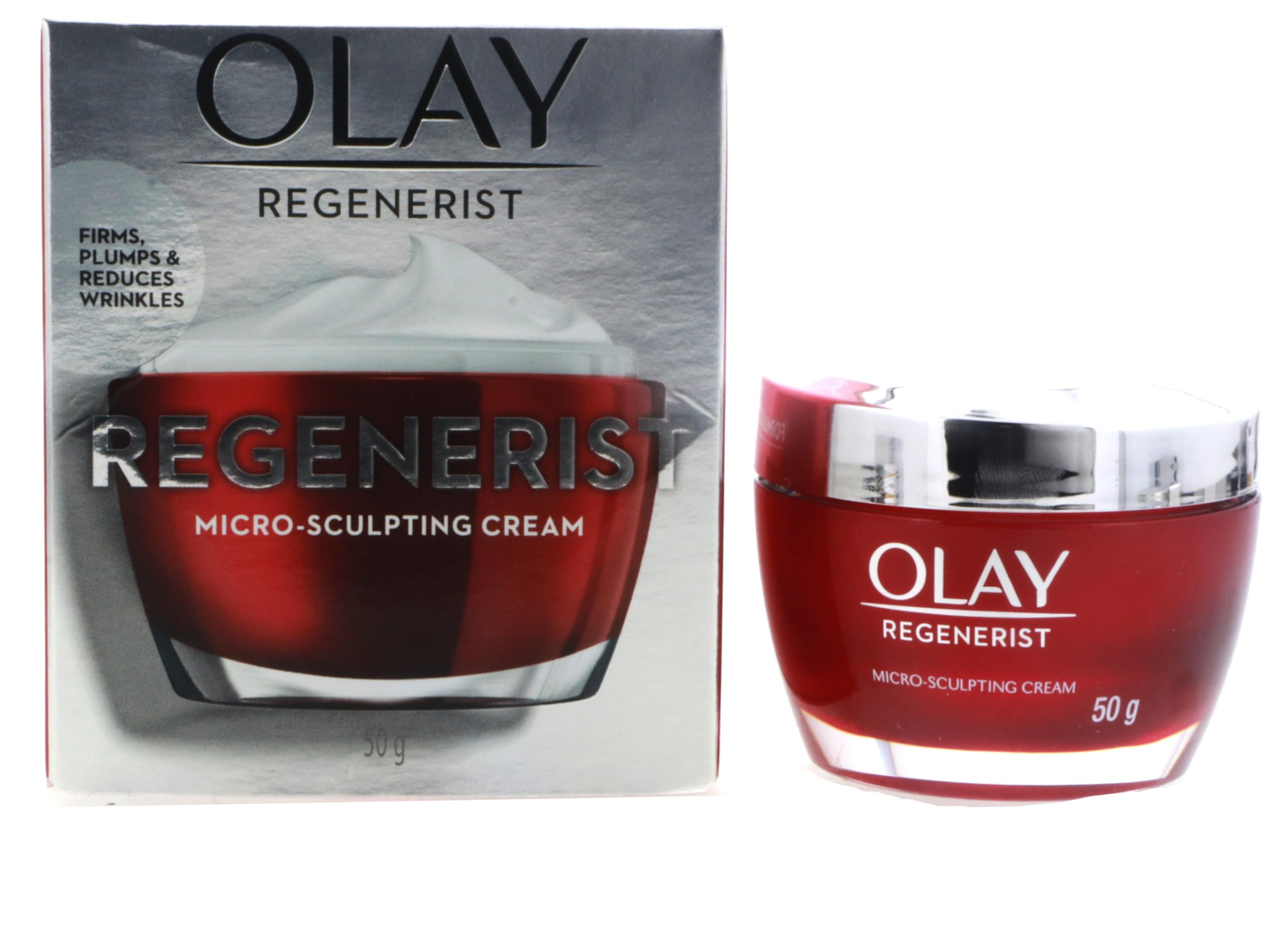 OLAY Regenerist anti aging cream closeup texture highlighting hydration