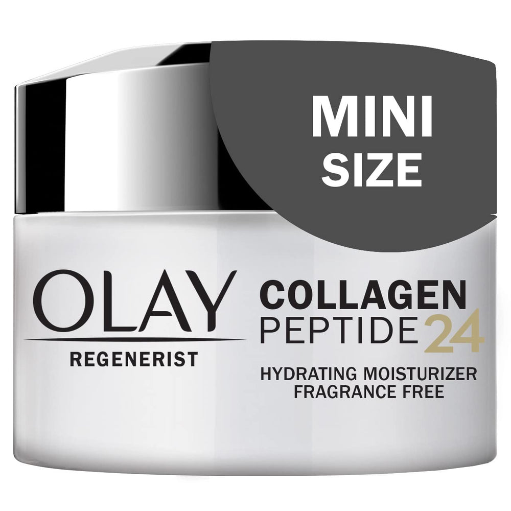 Olay Regenerist Collagen Peptide 24 trial jar delivering 24-hour hydration