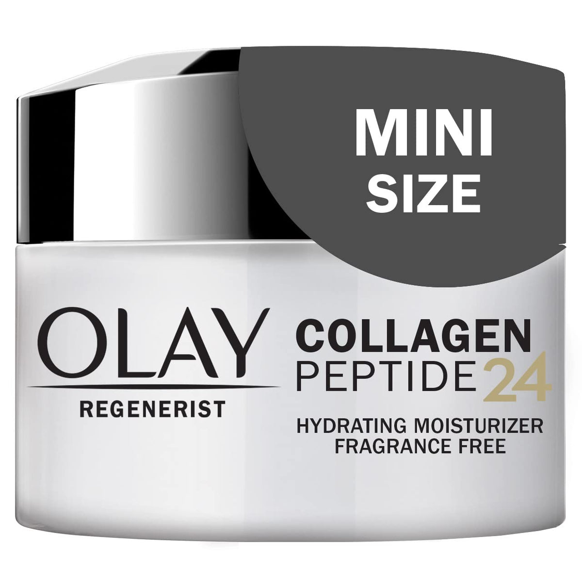 Olay Regenerist Collagen Peptide 24 trial jar delivering 24-hour hydration