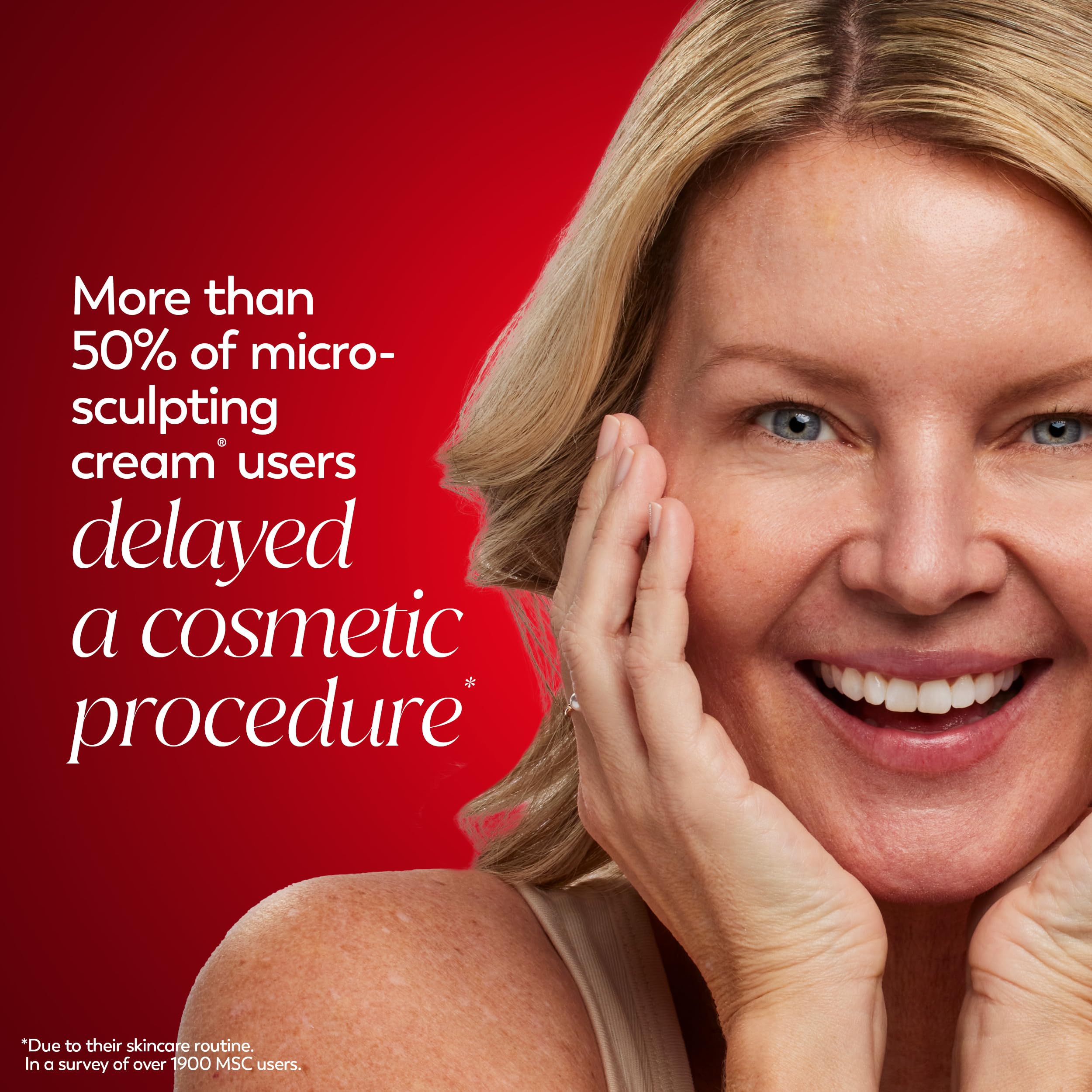 Olay Regenerist cream texture during application on skin.