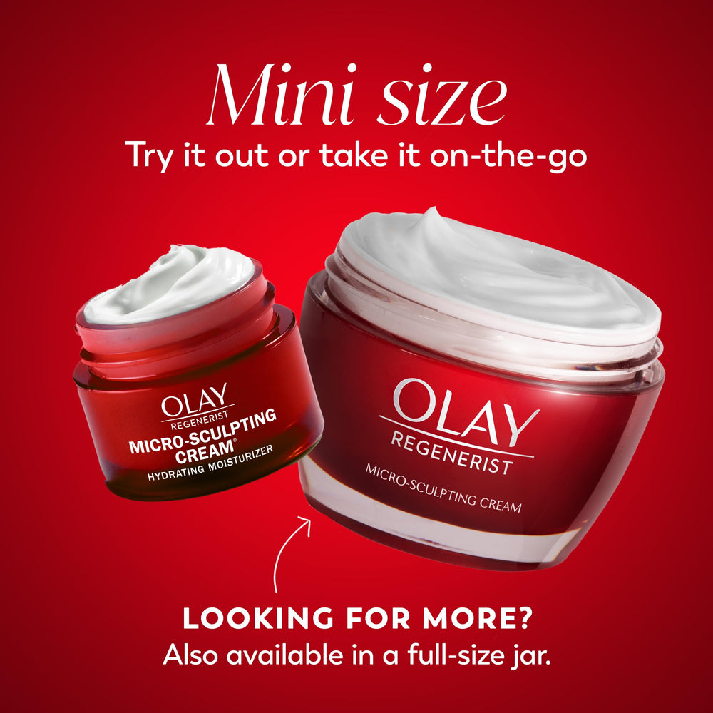 Olay Regenerist Hyaluronic Acid hydration visual highlights plumping skin.