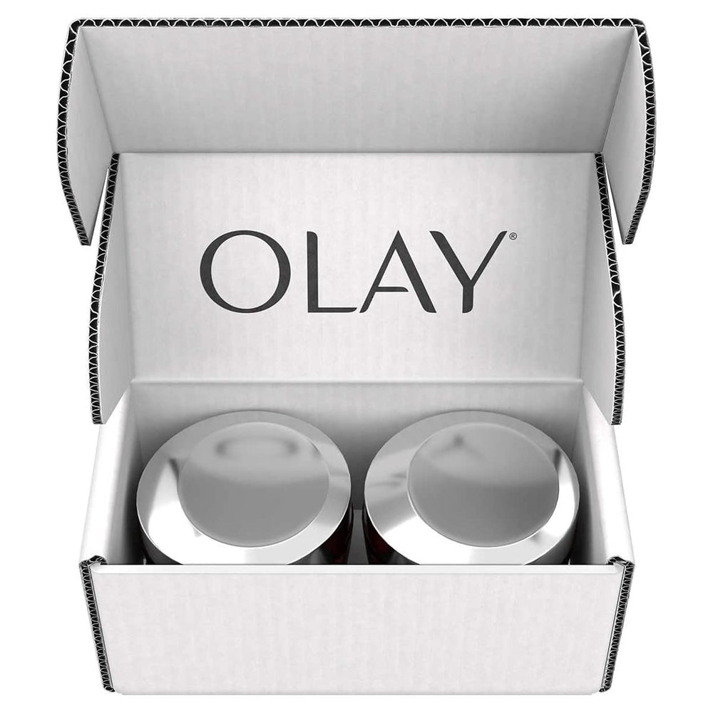 Olay Regenerist Micro Sculpting Cream jar closeup emphasizes smoothing fine lines.