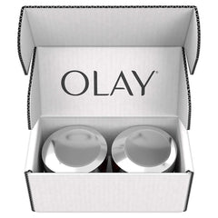 Olay Regenerist Micro Sculpting Cream jar closeup emphasizes smoothing fine lines.