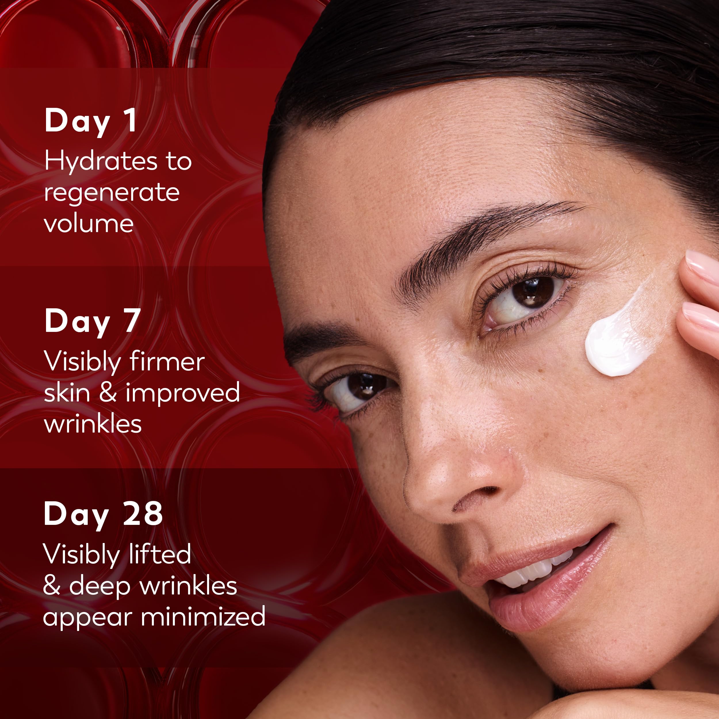 Olay Regenerist placed by sink in nighttime routine illustrating bedtime use benefit
