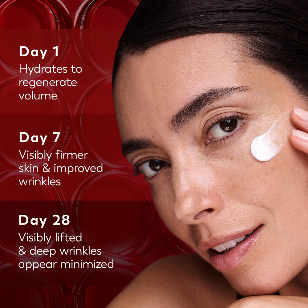 Olay Regenerist placed by sink in nighttime routine illustrating bedtime use benefit