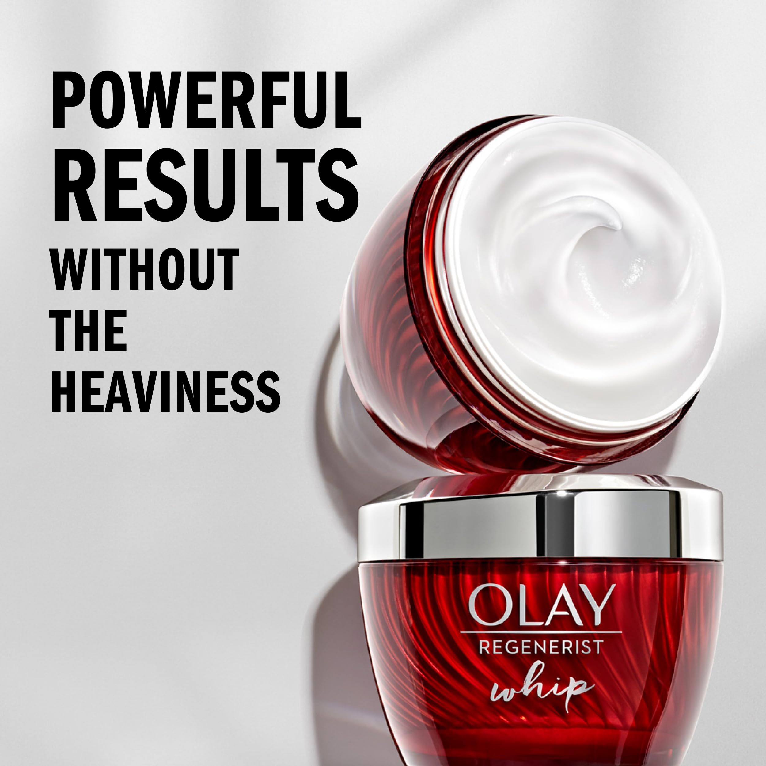 Olay Regenerist Whip daily routine shot highlights quick skincare ritual.